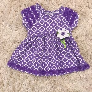 Final Sale!! Purple and white shirt dress 4t